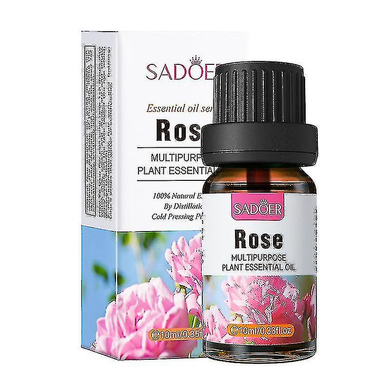 SADOER Rose Multipurpose Plant Essential Oil Moisturizing Skin Rejuvenation Lock Water-10ml