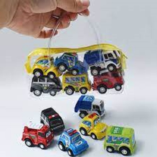 বাচ্চাদের জন্য 6 পিস মিনি পুলওভার কার খেলনা সেট - car toy. 