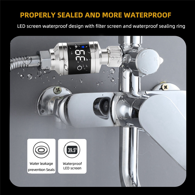 Shower Faucets Water Thermometer Bathtub Shower Faucet Kitchen Home Water Temperature Thermometer Easy to Use