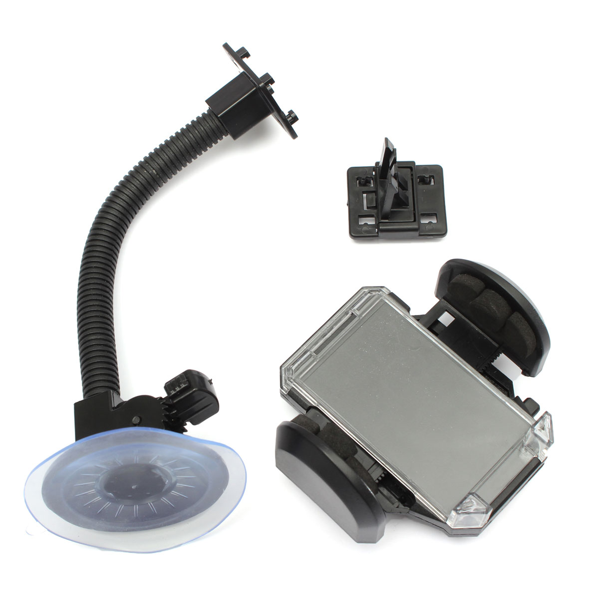 Universal Suction, Flexible Neck Mount In Car Mobile and PDA Holder. 
