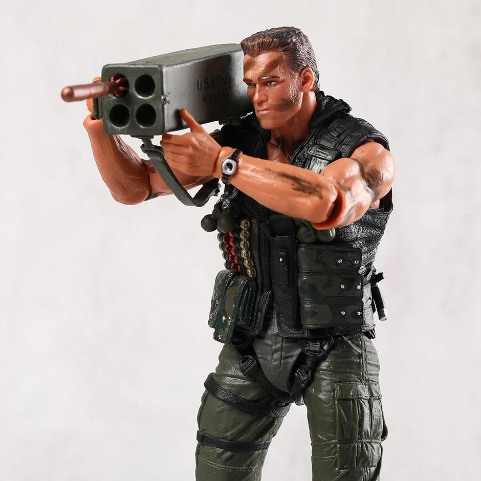NECA Commando Schwarzenegger John Matrix Ultimate Action Figure Toy Collection Model. 