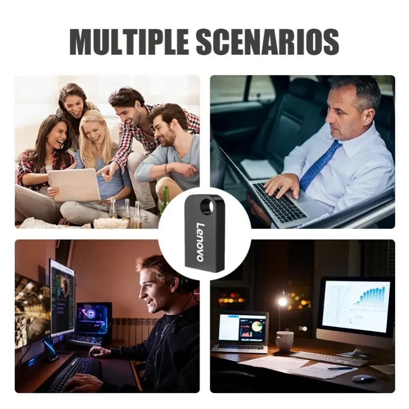 【100%Original+FREE Shipping+Ready Stock+COD】Lenovo 2TB USB Flash Drive 1TB 512GB Memory 256GB 128GB U Stick USB 3.0 High Speed Flash Memory Card Pen Drive For Laptop/PC. 