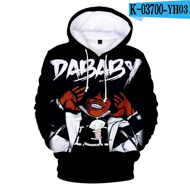 Hot Rapper Dababy 3d Printed Hoodies Sweatshirts Men/Women Dababy Cool Fashion Casual Adult Kids Pullovers Oversized Hoodies. 