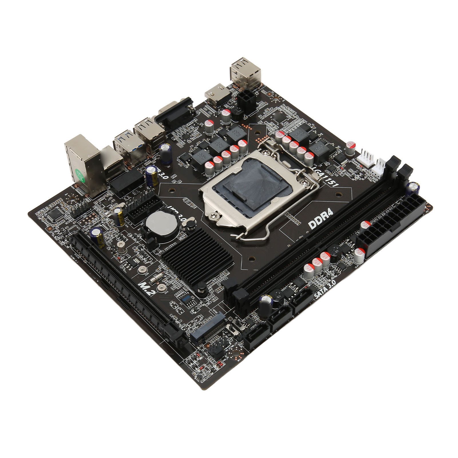 LGA 1151 Motherboard, DDR4 SO DIMM PC Motherboard 32GB/s Transmission Dual Channel SATA 3.0 for Desktop. 