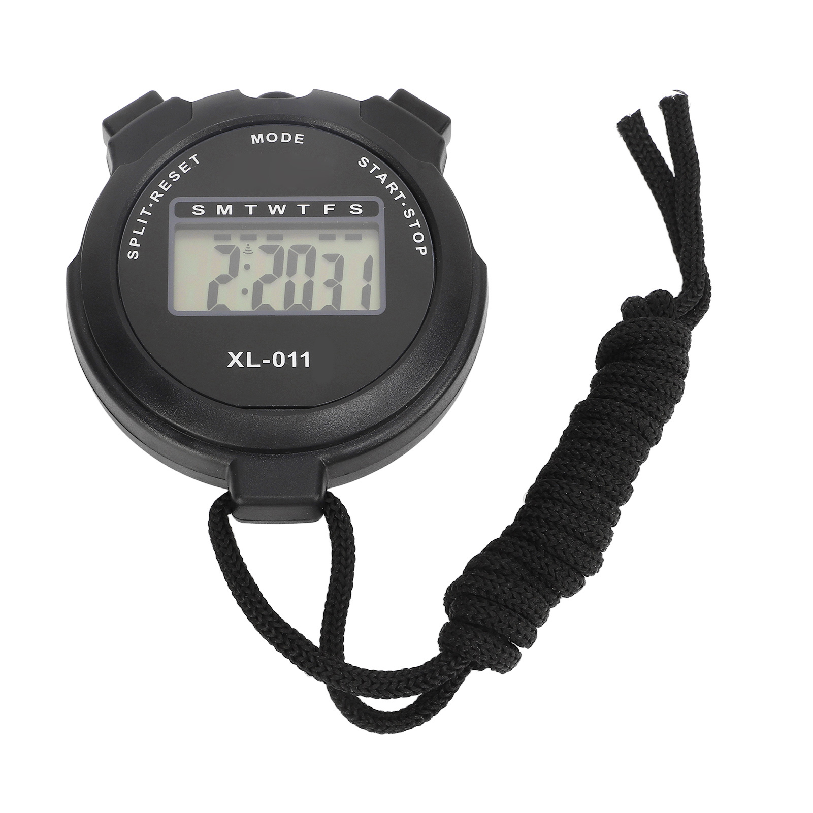 Sports Stopwatch, Black Digital Sport Stopwatch Timer Waterproof Single Row Display Easy To Read for Judging for Racing for Swimming. 