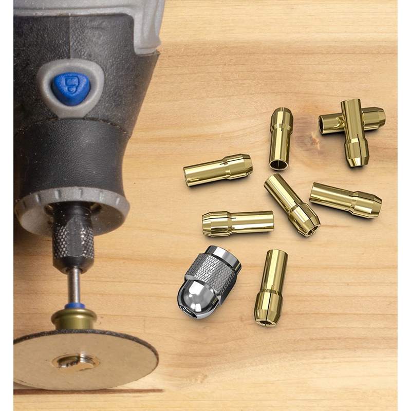10Pcs Brass Collet for Dremel,Replacement 4485 Quick Change Rotary. 