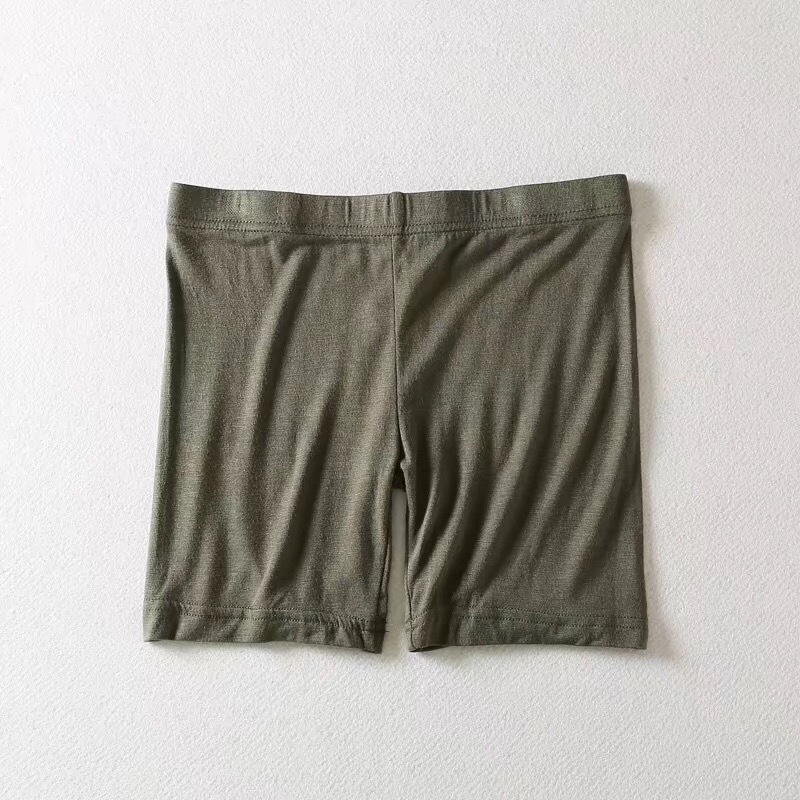 Summer new stretch anti-light slim three-point pants modal women's safety pants simple solid color leggings shorts