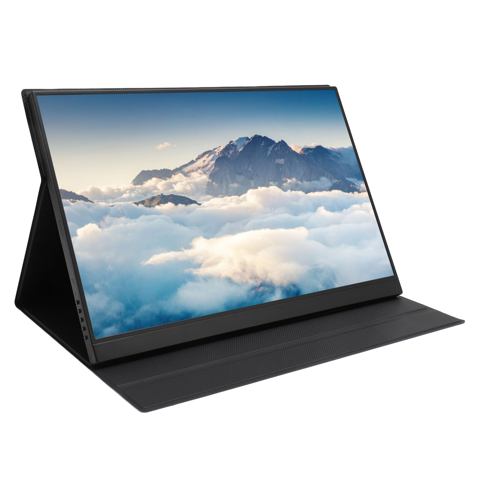 Portable Gaming Monitor Clear Color Vivid Image 1200:1 Contrast Ratio 16 Inch Second External Monitor for PC. 