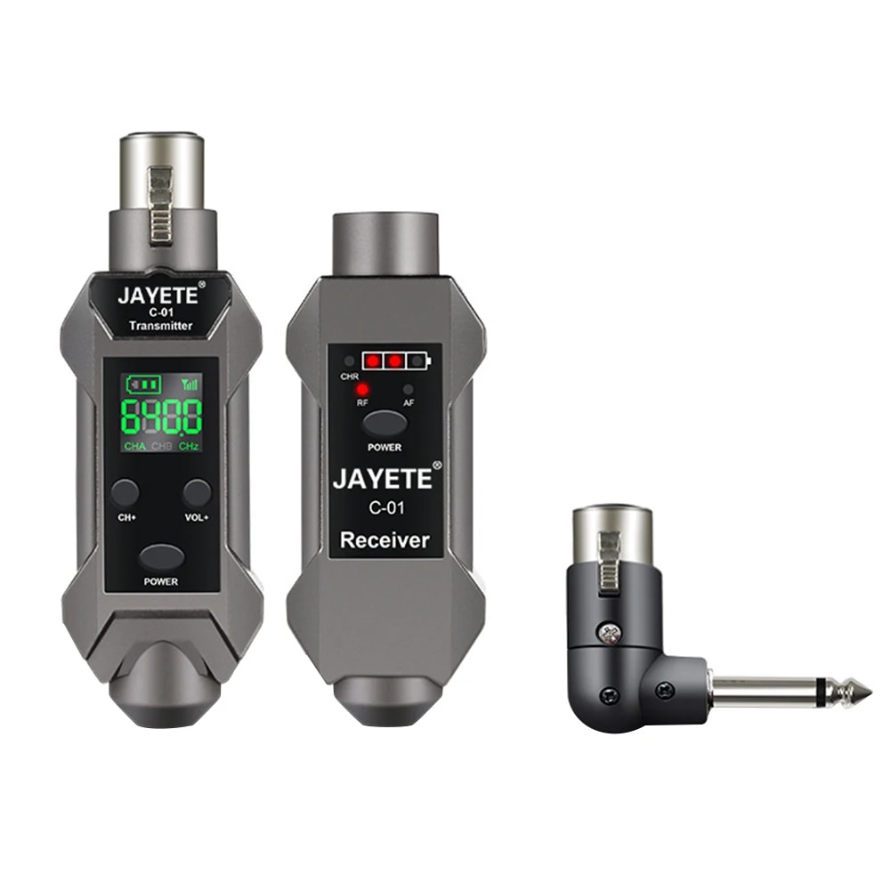Microphone Wireless System Mic Wireless Transmitter Receiver for Mixer Recorder. 