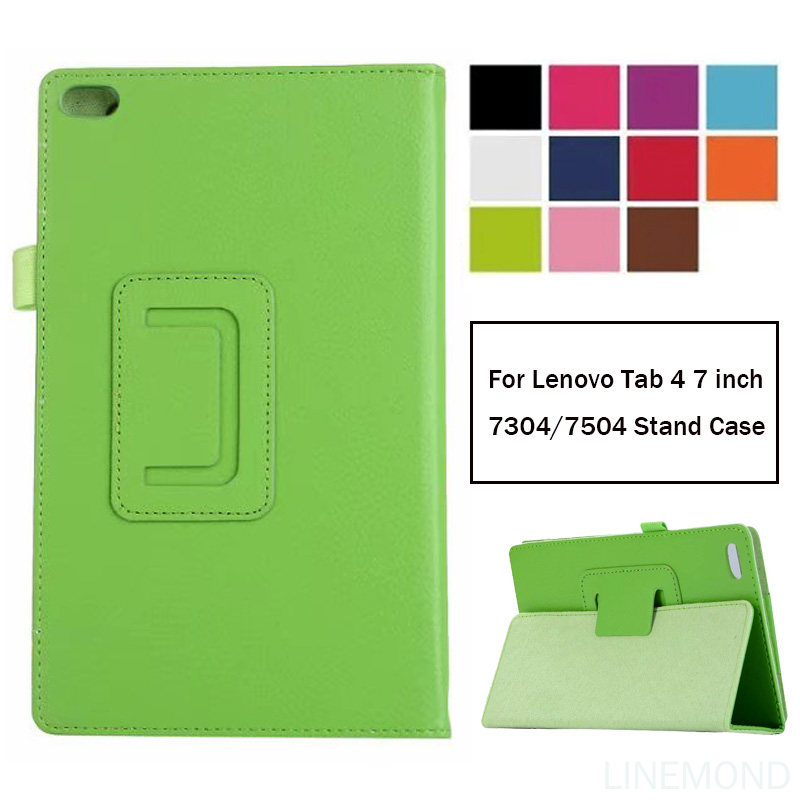 Cover For Lenovo tab 7 Essential TB-7304F/I/X Tab 4 Essential 7304F 7304I 7304 7504 Case PU Leather Slim Folding Stand Cover for TB-7304F TB-7504 case. 