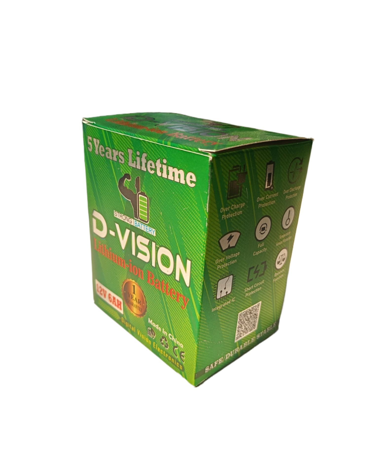 12 Volt 6ah Battery D Vision Lithium-ion Battery bms Protection with 1 years Gruntee. 