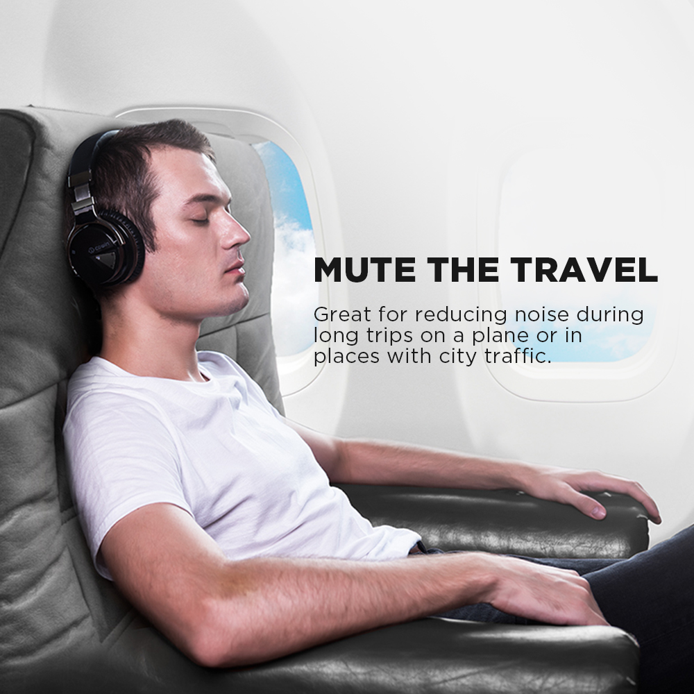 COWIN E7[Upgraded] Active Noise Cancelling Wireless Bluetooth Headphones Deep Bass Bluetooth 5.0 Headset with Mic 30H Playtime. 