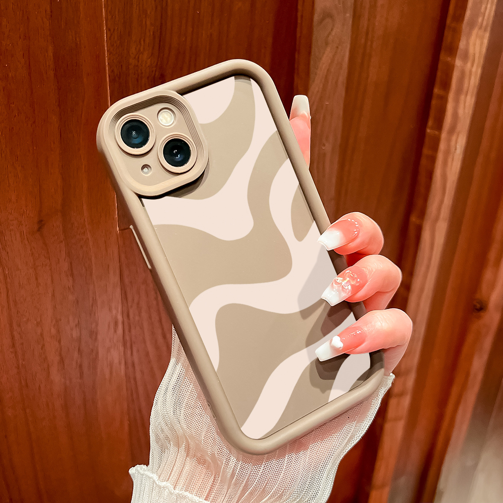 ZCSIBORUI for Redmi K40 Gaming Xiaomi Poco F3 GT Back Cover Zebra Stripe Pattern Soft Camera Protection Rubber Square Ladder Phone Case. 