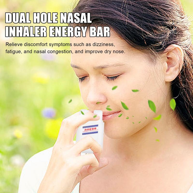Energy Inhaler Stick Aromatherapy Inhaler Dual Hole Energy Bar Refreshing Nasal Inhalers Focus Dual Hole Energy Bar To Boost For. 