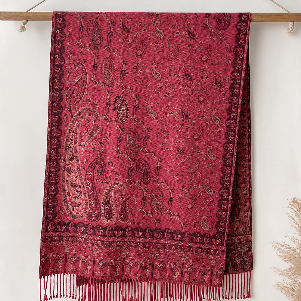 Bohemian shawl, ethnic vintage cape, cape prairie tour, jacquard scarf, jacquard scarf