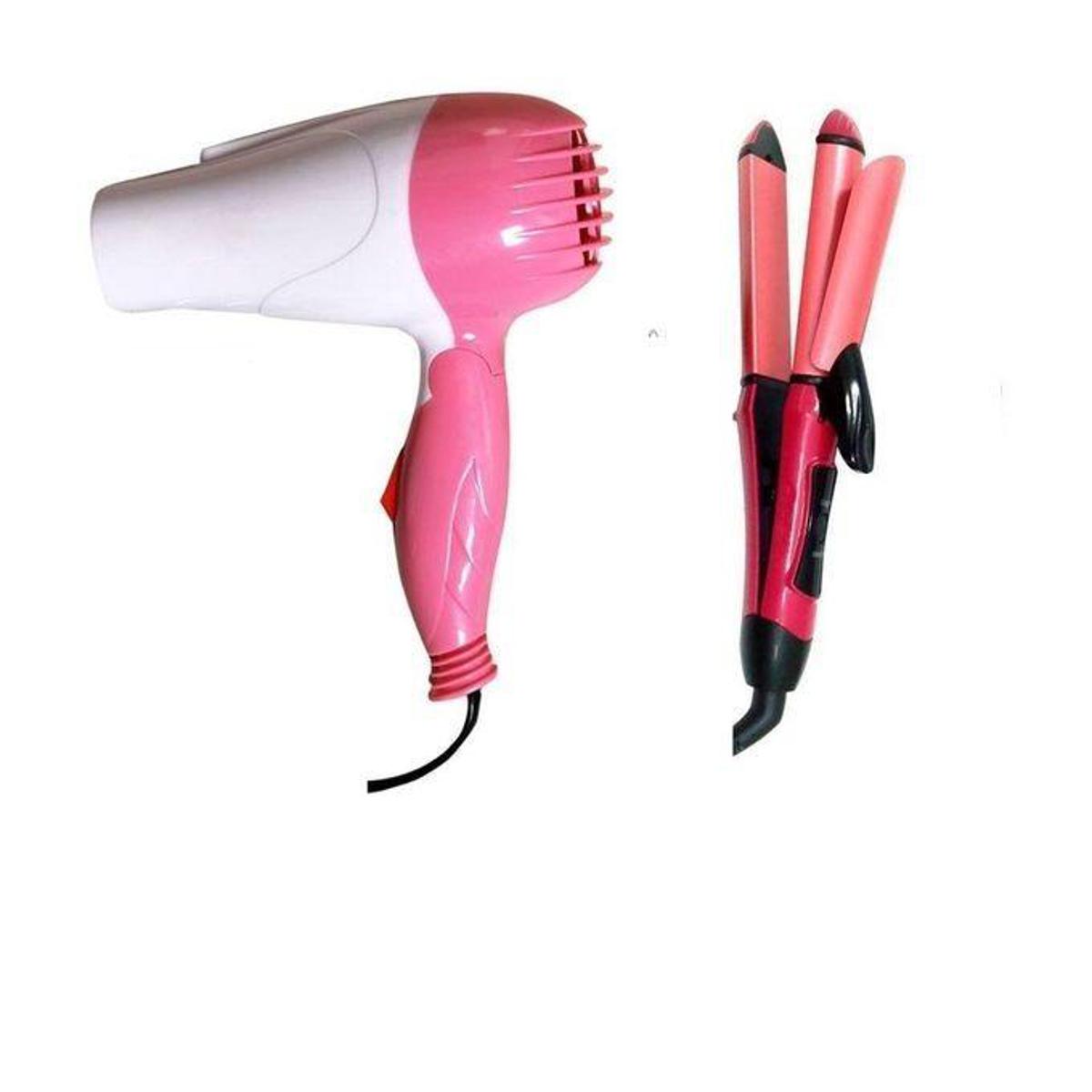 Combo of Hair Straightener and Hair Dryer Daraz .bd