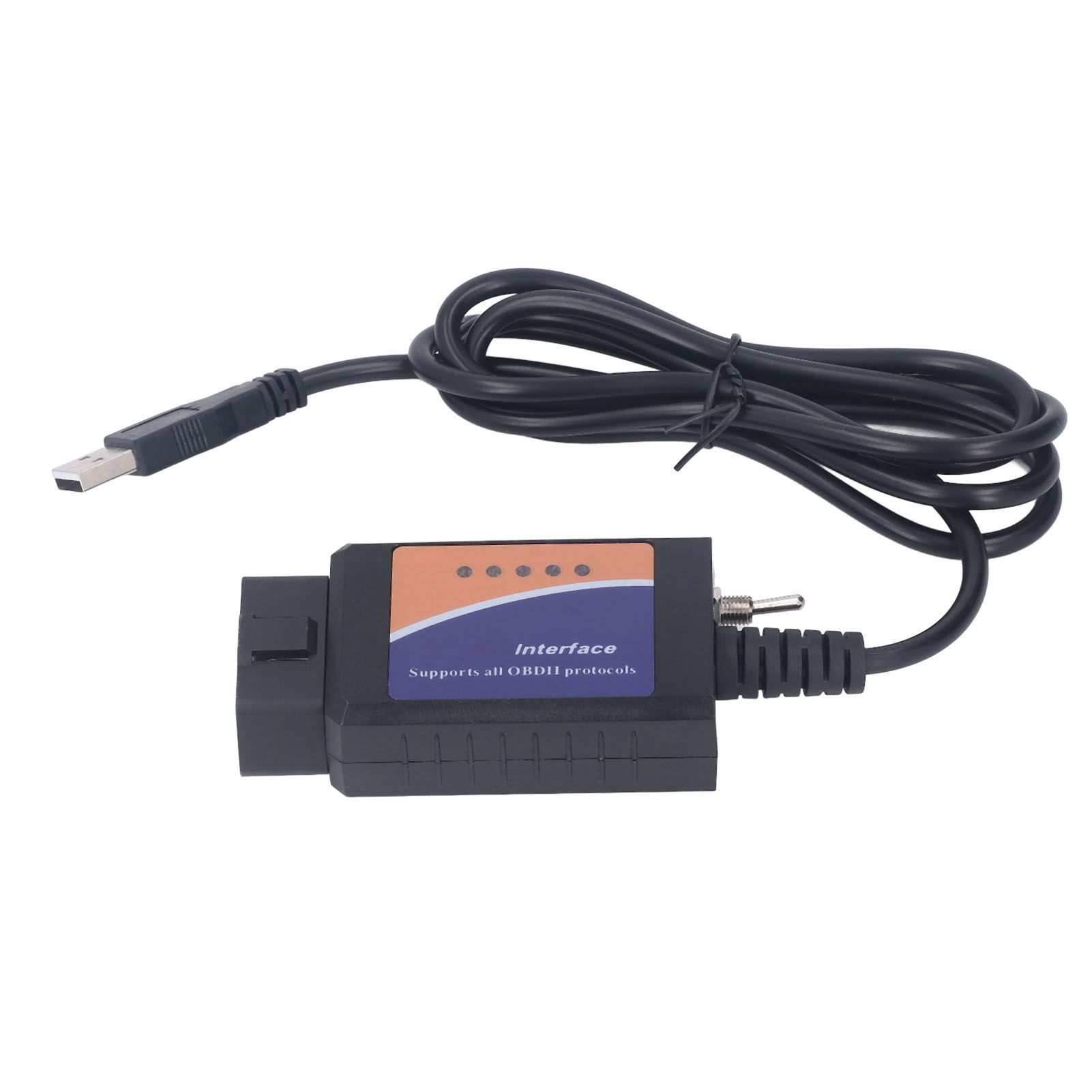 OBD2 Scanner, Portable for FORScan USB Cable Connection Fast Diagnosis Support OBD2 Protocol Car Diagnostic Tool for Vehicle. 