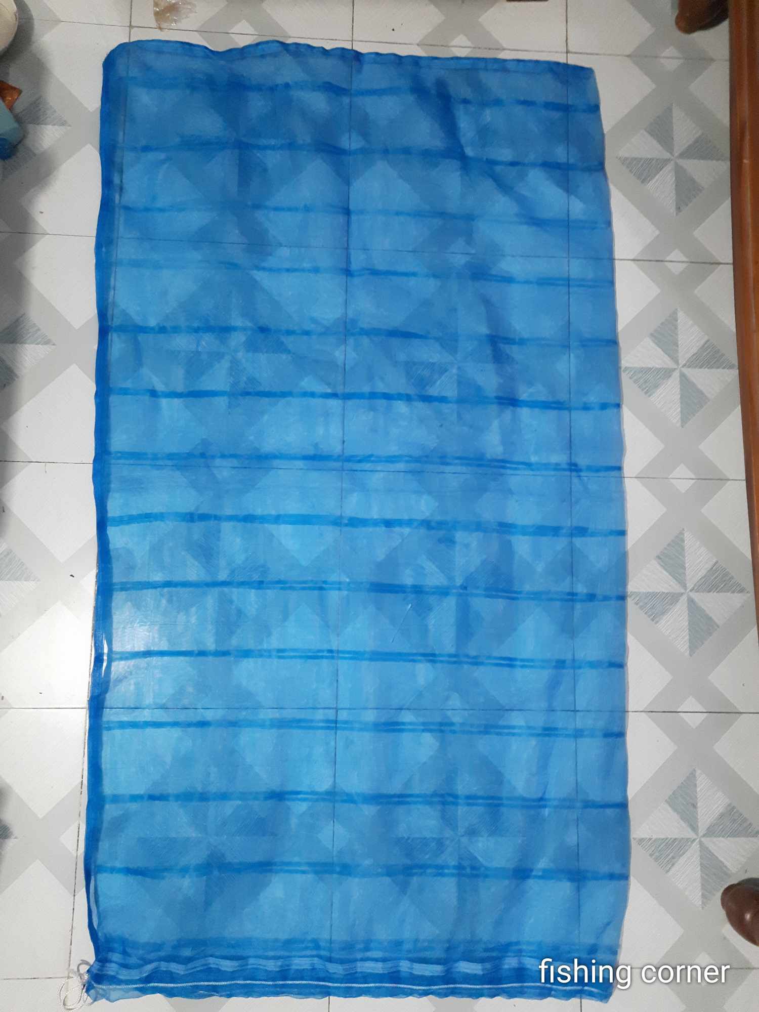 Big Size Fishing Net Blue Colour ( 5.6Ft×3Ft) - Catch Fish With Ease Using This Big Size Fishing Net, Featuring A Durable Design In Blue Colour. 