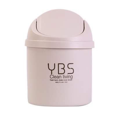 Mini Waste Bin Trash Mini Trash Can with Lid Mini Desktop Swing-lid Trash Can Bathroom Garbage Can with Cover Home Office room. 