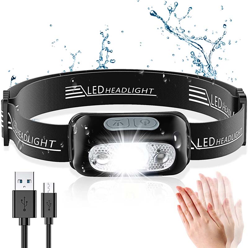 Super Bright light Sensor Mini LED Headlamp. 