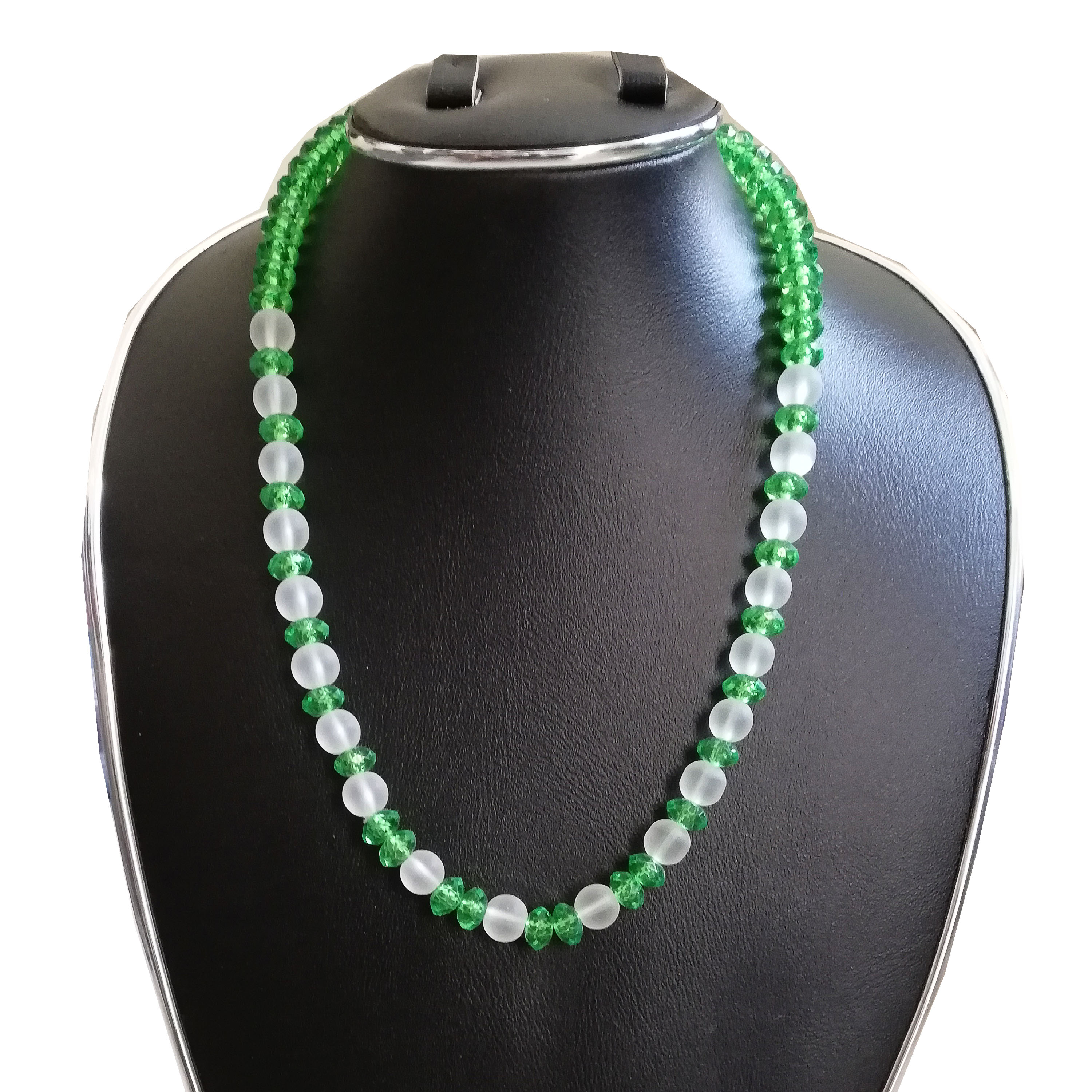 Multi color Plastic pearl necklace for women, 4 pcs (4 different color in one package). 