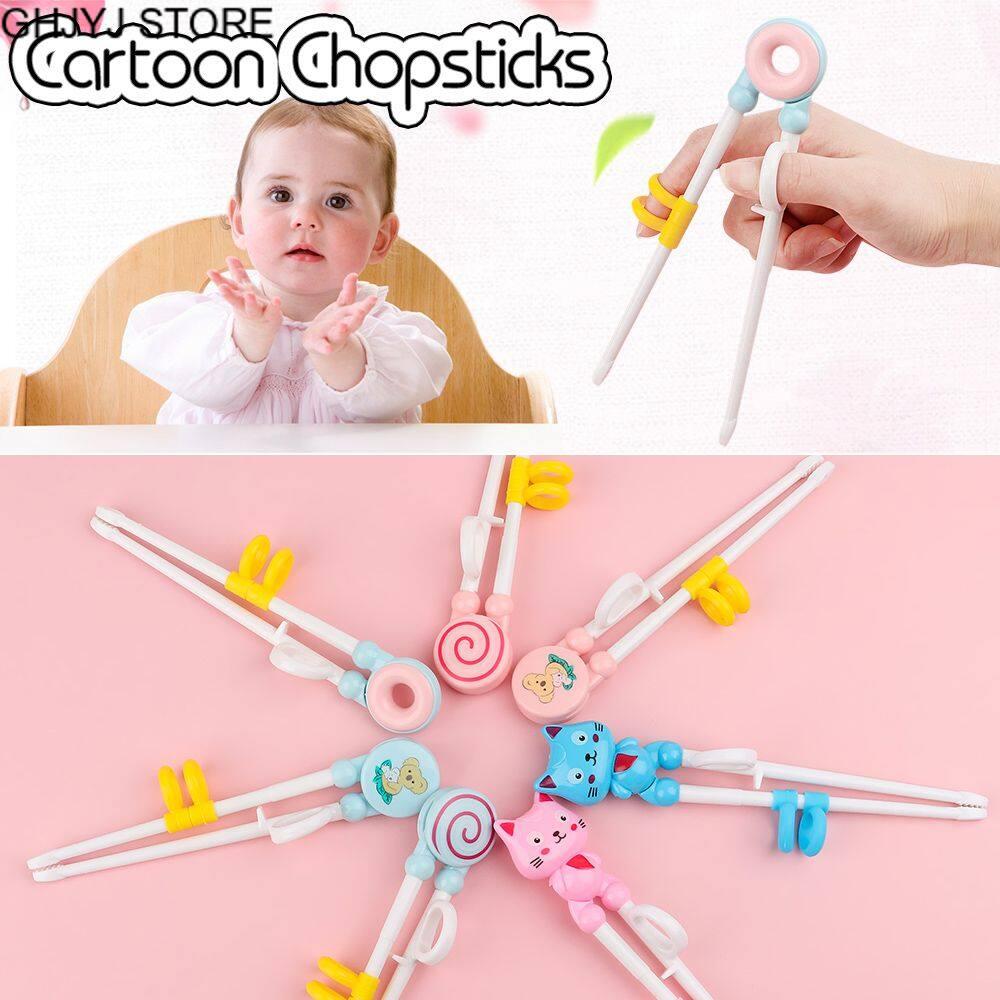 GHJYJ STORE Cute Children Practice Chopstick New Cartoon Eating Training Learn Chopsticks Chopsticks. 