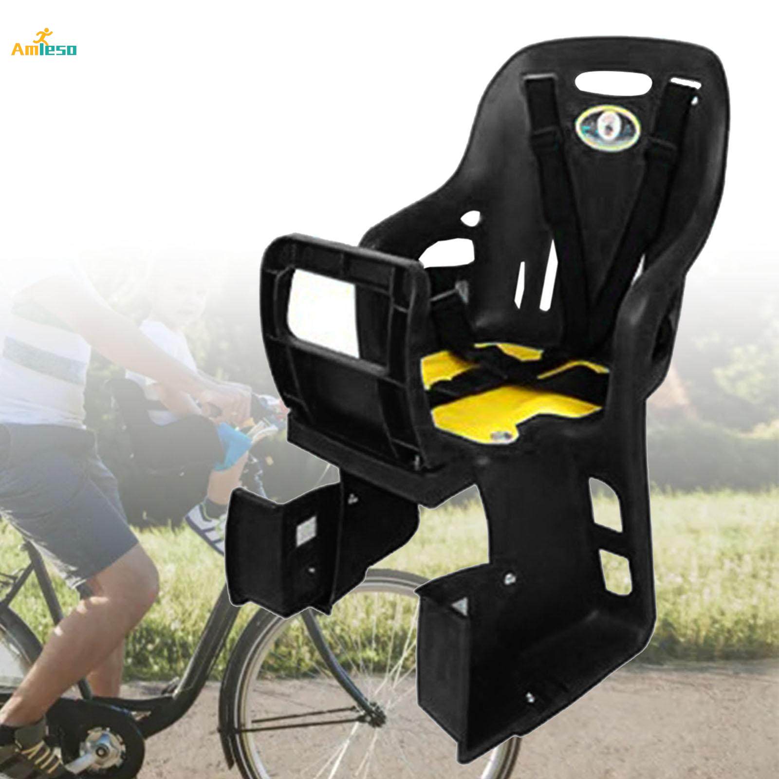 Kids Bike Seat with Backrest Rear Child Carrier for Most Rear