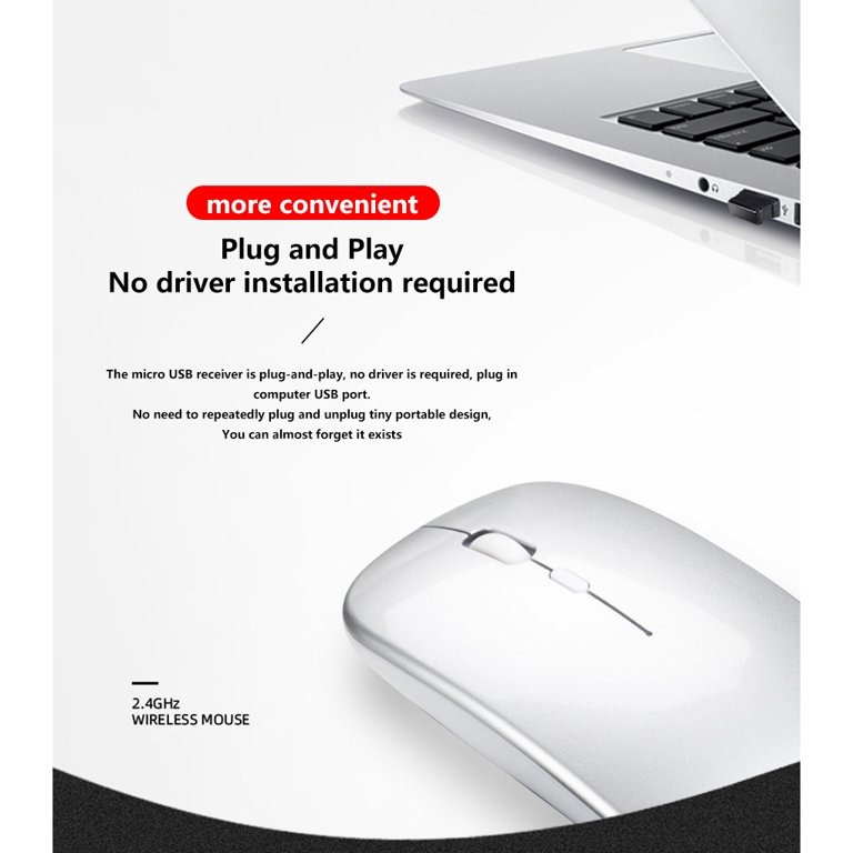 Wireless Optical Mouse USB Receiver for Laptop Pc. 