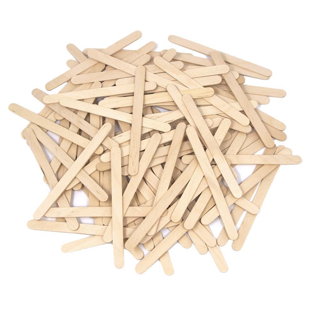 100 Pieces Wooden Ice Cream Sticks