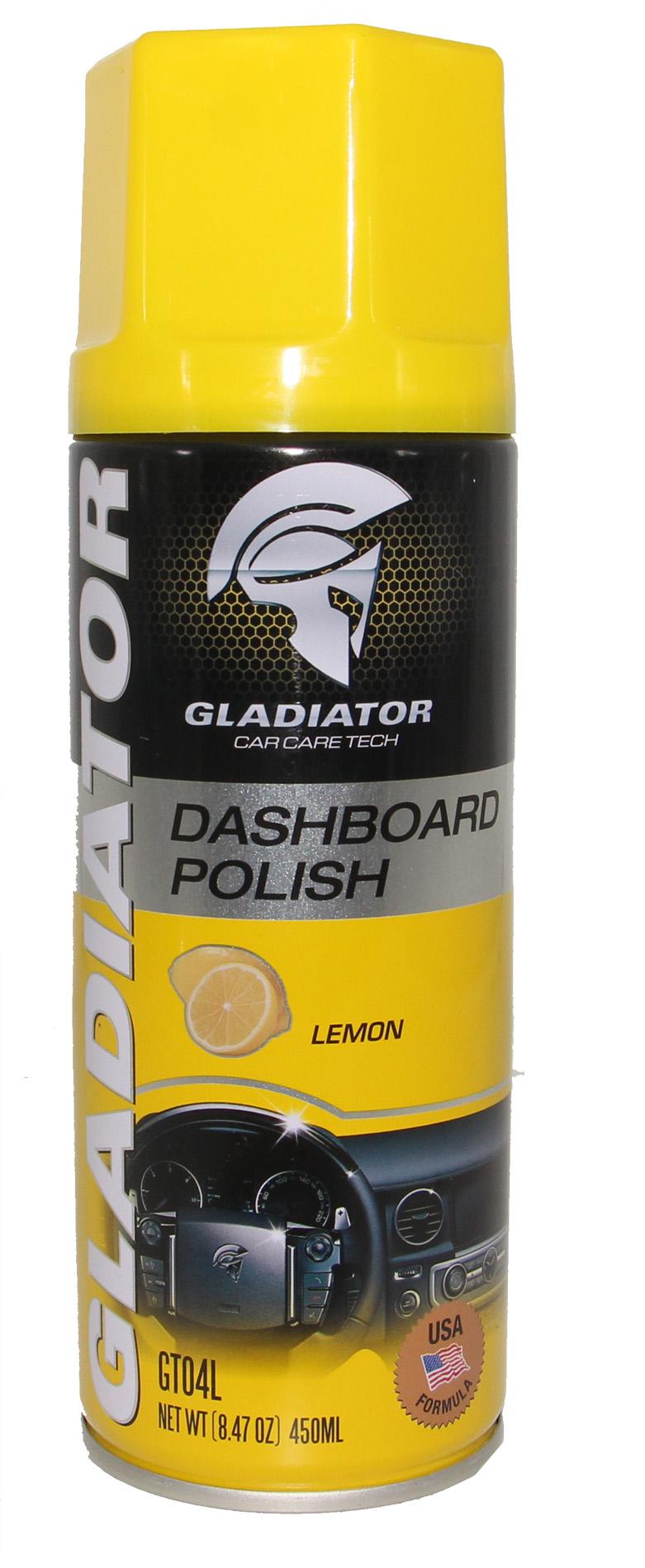 Gladiator Dashboard Polish 450ml - Lemon. 
