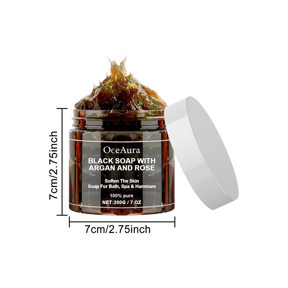 200g Black Beldi Soap With Argan And Rose Zawina Morocco Black Beldi Soap Moisturizing Body Remove Acne Skin Care. 