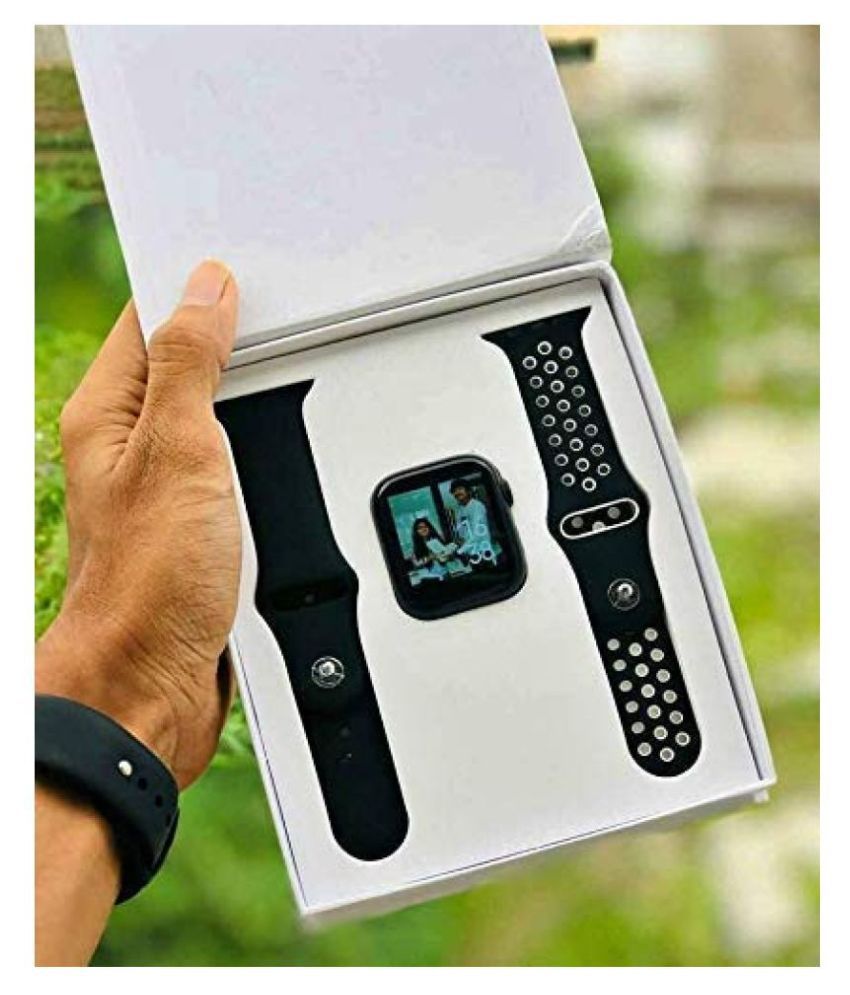 T55 Smartwatch Full Screen Touch Bluetooth Call Receive High Watch Apps Latest Version(Strap/2 Pair Belts) Pink, - Smart Watch. 