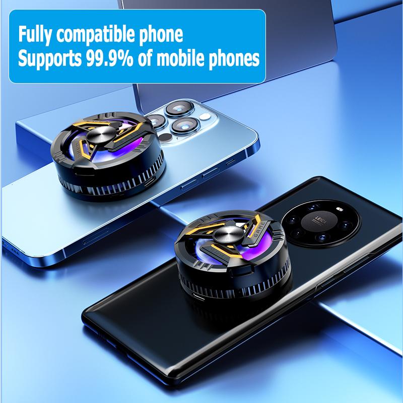GT28 Magnetic Phone Game Cooler Portable Phone Semiconductor Radiator Fast Cooling Phone Cooler Mobile Gaming Video Streaming Phone Fan. 