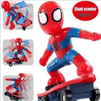 Spiderman Stunt Skate Board toys for kids. Sliding Plate 3.