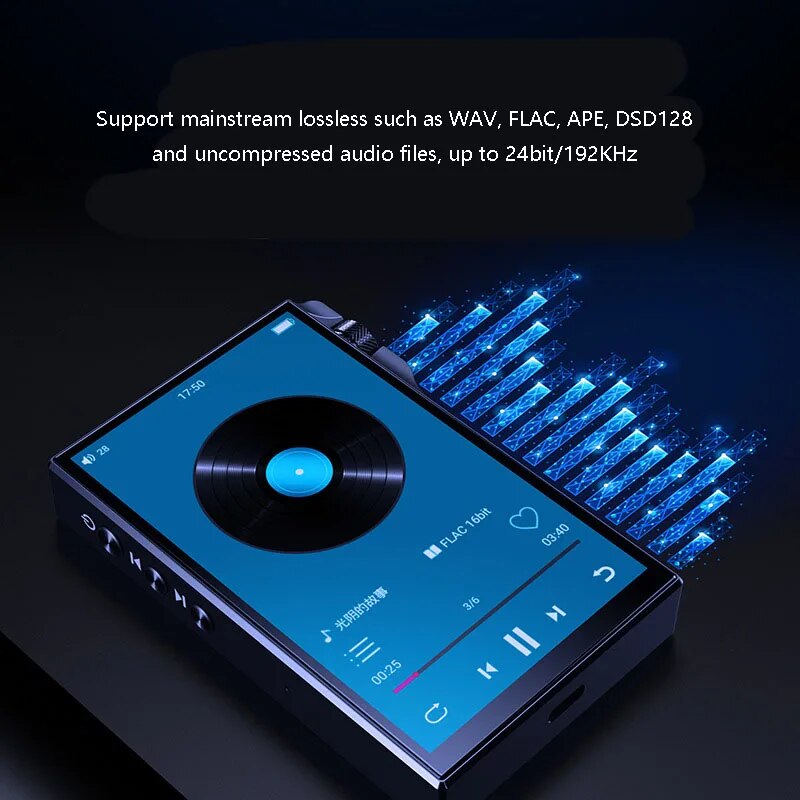 Large Screen Touch Music Player HD Lossless Fever Grade HIFI MP3 Walkman DSD Hardware Decoding Dual Output Bluetooth MP3 Player. 