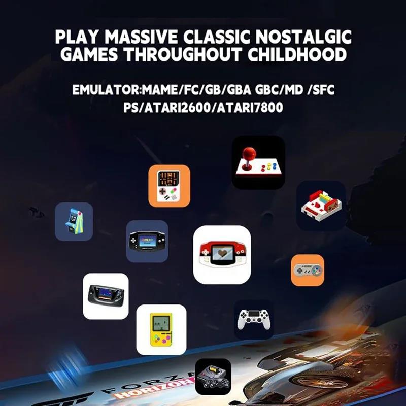 New X2 Game Stick 4K 3D HD Retro Video Game Console Wireless Controller TV Game Play 256G 58000 Retro Games Children Gift. 