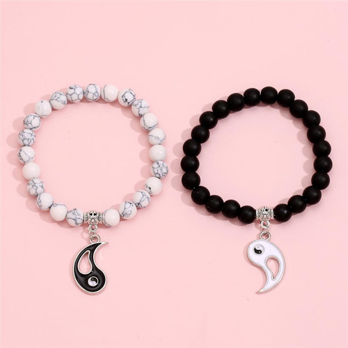 Yin yang clearance distance bracelet