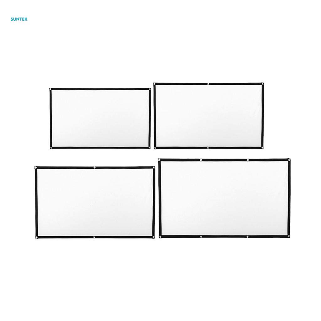 Projector Screen Collapsible With Hanging Hole Grommets 120''. 