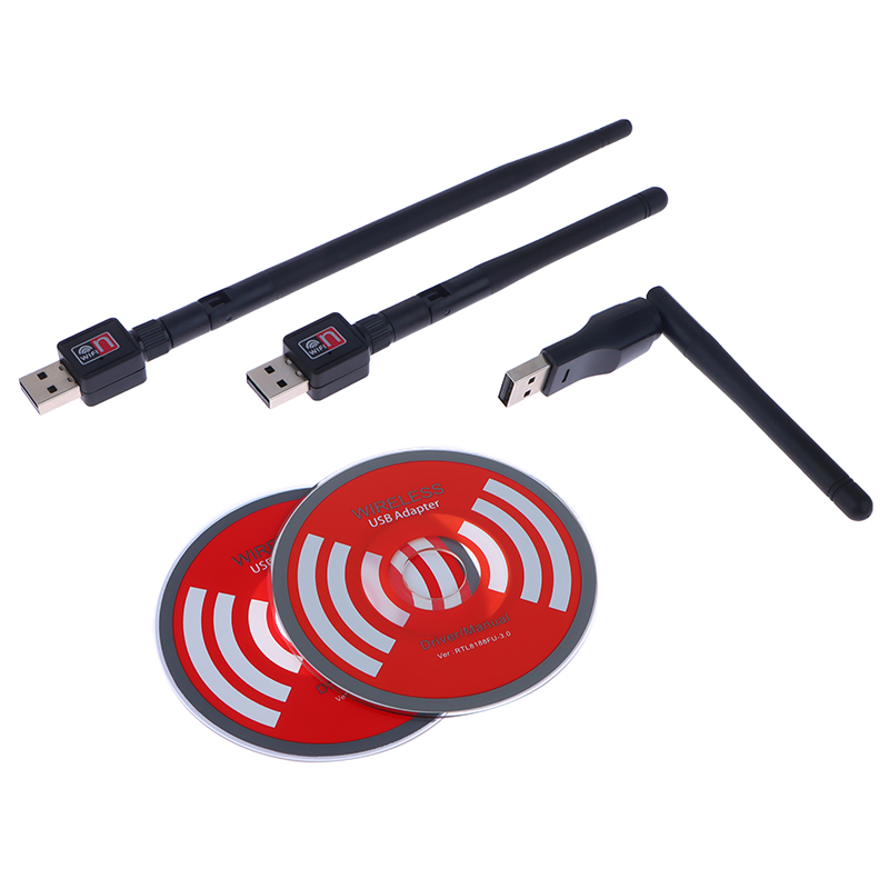 Mini WiFi Adapter Card 150 Mbps 2dBi PC Antenna Dongle 2.4G USB Network Card Ethernet WiFi transmitter Set-top Box Receiver Jessica. 