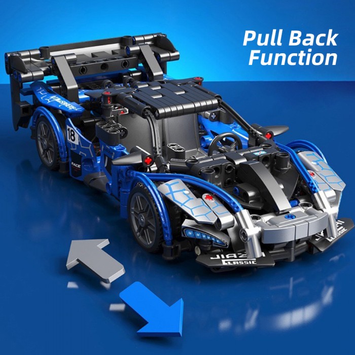 491 Pcs Technic McLaren Senna GTR Toy Car Lego Model Building Kit Build and Display an Authentic McLaren Supercar. 