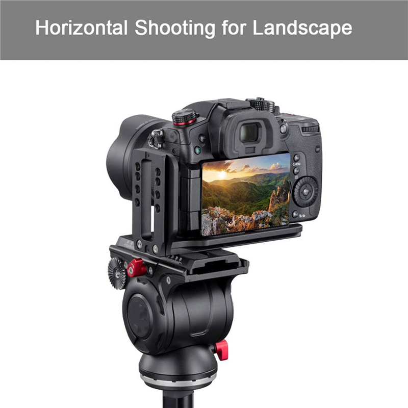 3X DSLR Camera L Bracket Vertical Horizontal Switching Tripod Quick Release Plate for. 