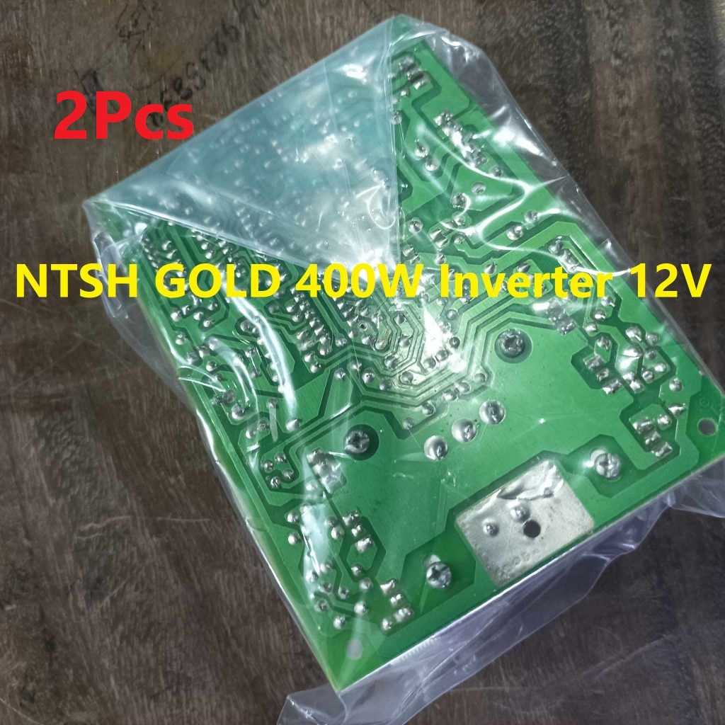 2Pcs- NTSH GOLD 400W Inverter Kit INDIAN 12V Inverter Kit Adapters 12V To AC 220V 400W Output 12V IPS Circuit Board With MOSFET Technology. 