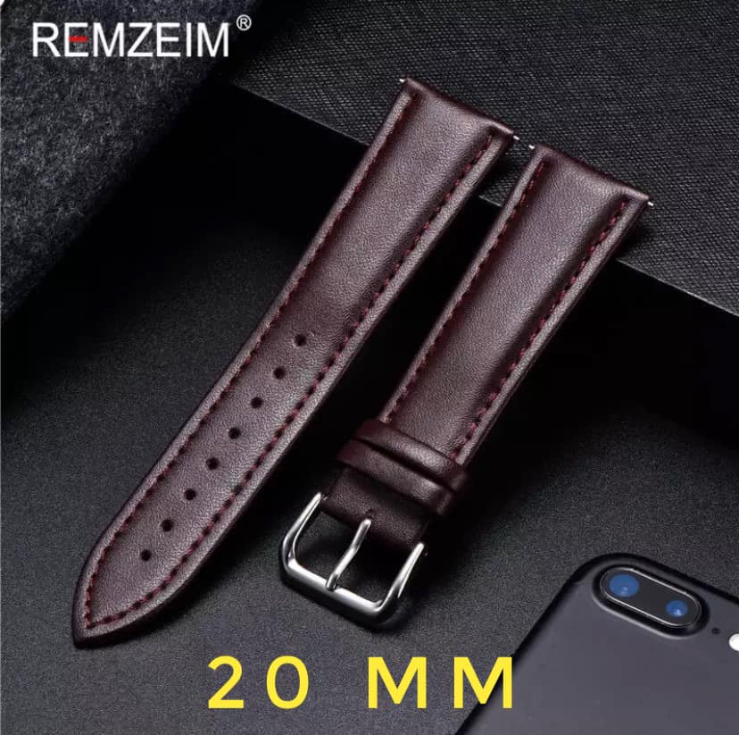 Leather Watchband Soft Material Watch Band Wrist Strap 20mm 22mm 44mm ...