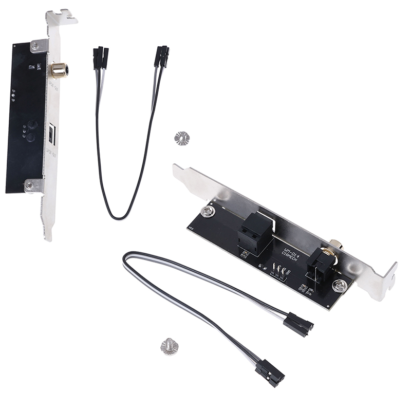 SPDIF optical and RCA out plate cable bracket for asus msi gigabyte motherboard. 