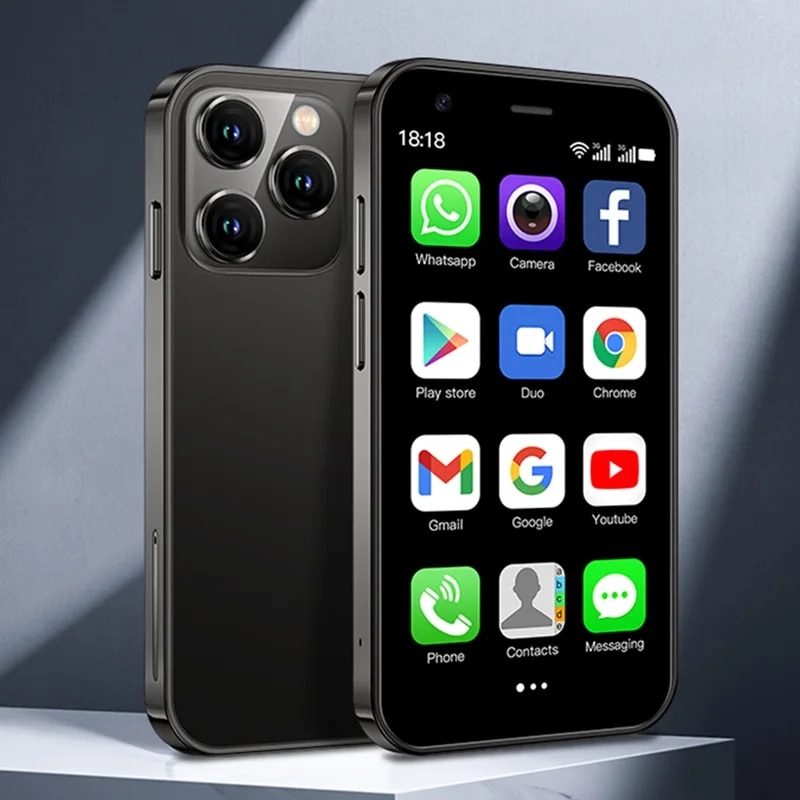 New Mini Android 8.1 Smart Phone 3.0inch Display 2GB RAM 16GB ROM Dual SIM Standby Play Store WIFI Bluetooth 3G Little Phone. 
