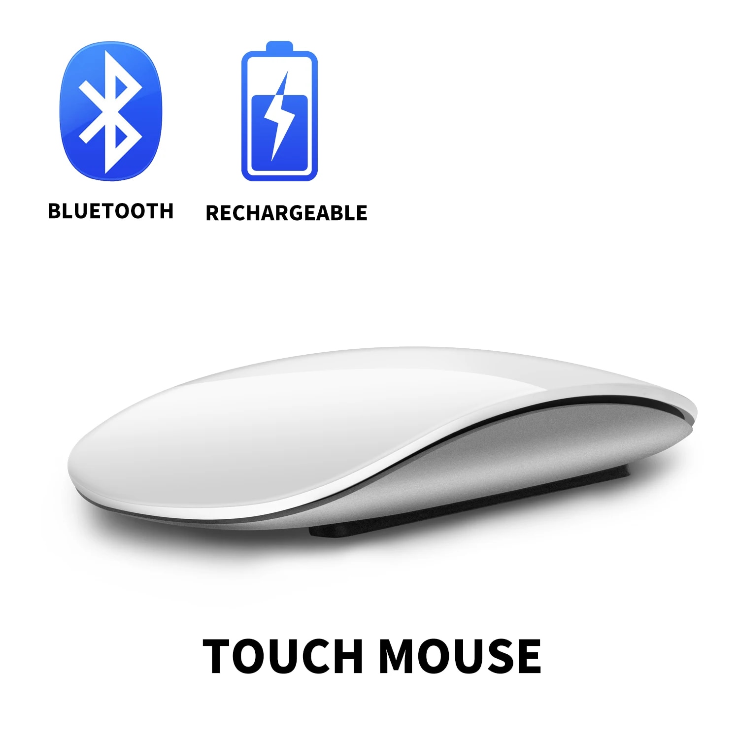 Bluetooth Wireless Mouse Arc Touch Magic Mice Ergonomic Ultra Thin Rechargeable Mouse Optical 1600 DPI Mause For Apple Macbook. 