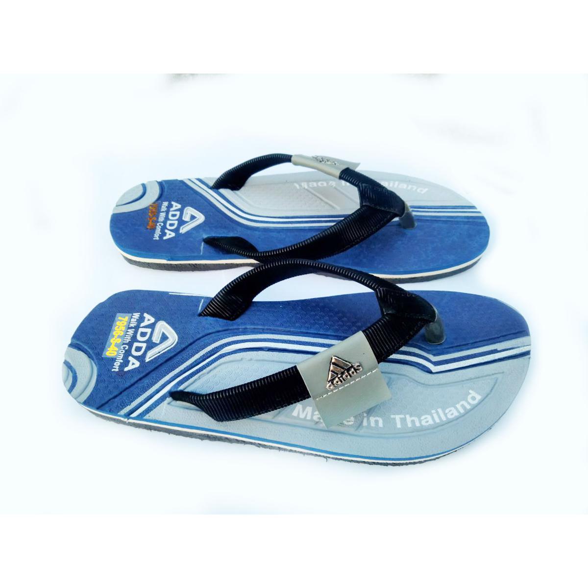 Synthetic Fashionable Rubber Sandal For Men (Blue) - Sandals For Men