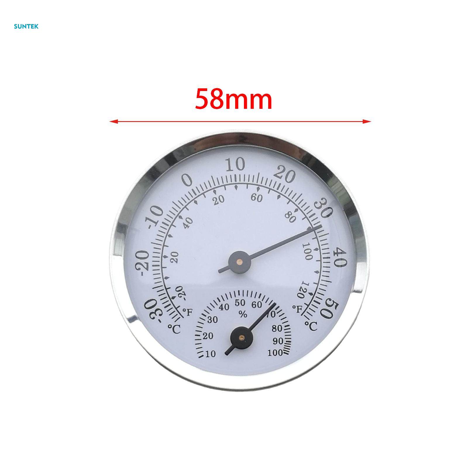 Round Temperature Humidity Meters High Precision Digital Display Wall Mounted Humidity Gauge Monitor Indoor Temperature Meter for Bedroom Cellar. 