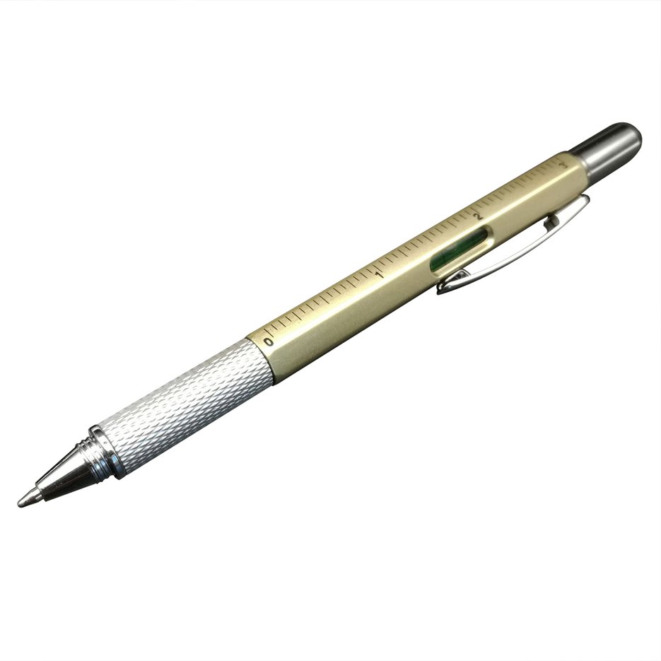 TE 6 in 1 Tech Tool Pen Multi-functional Screwdriver Tool Ruler Ballpoint Pen. 