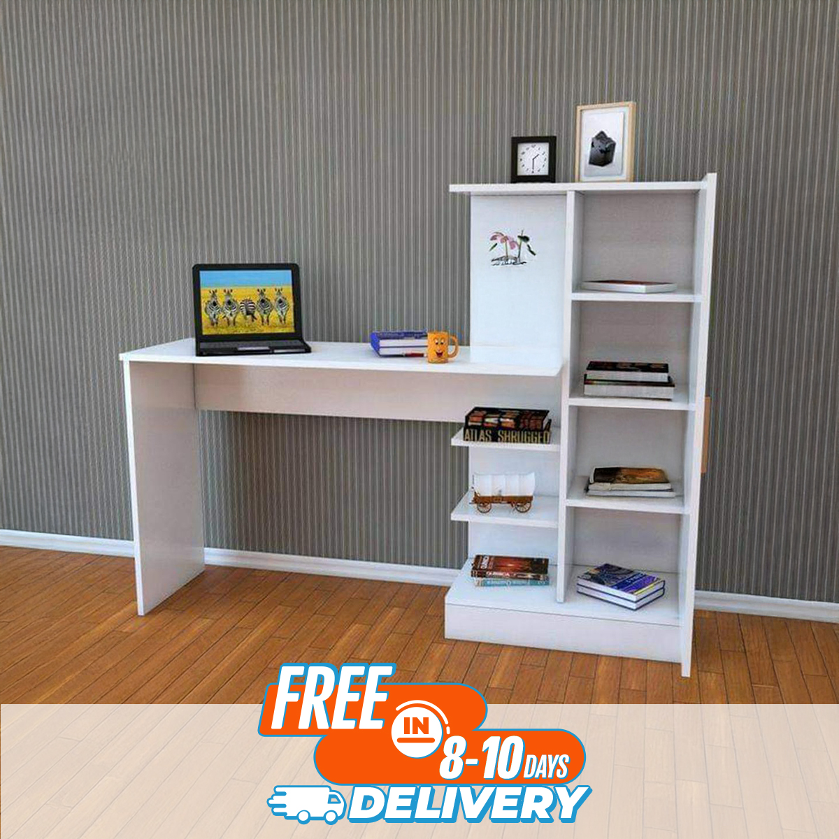 Andormahal Reading Table/Computer table Melamine Laminated Board. 